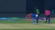 Axar Patel taking Barry McCarthy's catch (credits x)