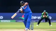 Rohit Sharma plays a shot against Ireland in T20 World Cup 2024 (Getty Images)