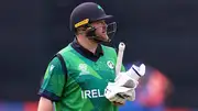 Ireland opener Paul Stirling departs for a single-digit score (Getty Images)