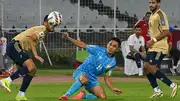 Sunil Chhetri in action in his farewell against Kuwait (Getty Images)