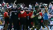 USA players celebrate maiden win over Pakistan (Getty Images)