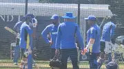 Rohit Sharma hit with ball in the nets (Twitter)