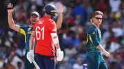 Adam Zampa reacts after taking Phil Salt's wicket (Getty Images)