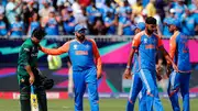 Players of India celebrate victory over Pakistan after their T20 World Cup 2024 on June 9. (Getty)