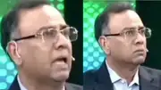 WATCH: Basit Ali cries inconsolably on live TV while bashing Babar Azam after Pakistan humiliating defeat vs India in T20 World Cup. (Screengrab-X)