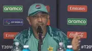 Pakistan assistant coach Azhar Mahmood during the press conference (Screengrab: X)