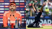 India bowling coach Paras Mhambrey, USA bowler Saurabh Netravalkar (Getty Images)