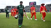 Mohammad Rizwan walking back to the dressing room after Pakistan beat Canada (Getty Images)