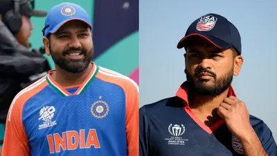 T20 WC 2024 USA vs IND: टीम इंडिया के सामने इंडियंस, रोहित शर्मा और सुपर-8 के बीच खड़े 8 भारतीय  - USA vs IND rohit sharma against 8 indians of usa road to super 8 t20 world cup 2024 