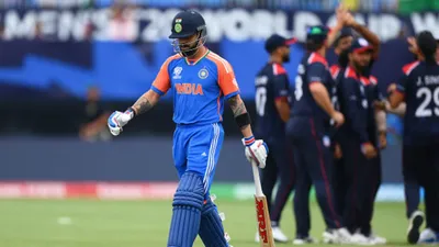 IND vs USA, Virat Kohli : विराट कोहली को भारतीय जांबाज ने गोल्डन डक पर भेजा पवेलियन, पहली बार उनके नाम जुड़ा ये घटिया रिकॉर्ड, देखें Video - Virat Kohli got golden duck against USA make worlst ever record IND vs USA T20  World Cup 2024