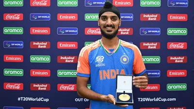 IND vs USA: अर्शदीप सिंह ने जसप्रीत बुमराह की मदद से उन्‍हें ही 'हैट्रिक‍' से रोका, जीत के बाद  9 रन के भीतर चार बल्‍लेबाजों को पवेलियन भेजने का खोला राज - ind vs usa t20 world cup 2024 how jasprit Bumrah advice help arshdeep singh india vs United States of America