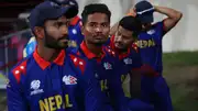 Nepal captain Rohit Paudel (centre) with his teammates (Getty Images)