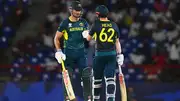Marcus Stoinis and Travis Head during the run chase against Scotland (Getty Images)