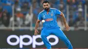 India's pace spearhead Mohammed Shami in this frame. (Getty)