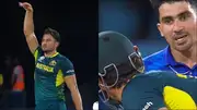 Rahmanullah Gurbaz sledges Marcus Stoinis after send-off in first innings (Screengrab: X)