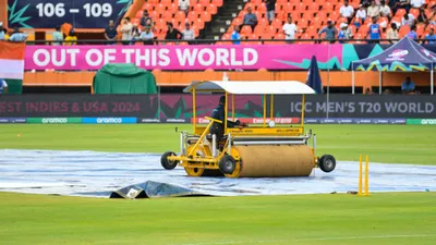 IND vs ENG, Guyana Rain : भारत-इंग्लैंड सेमीफाइनल में आई तेज बारिश, 10-10 ओवर मैच के लिए क्या है कटऑफ टाइम और कितने बजे होगा आखिरी फैसला? - IND vs ENG Semifinal guyana rain come agains what is cut off and called off time and when will be last decision T20 World Cup 2024