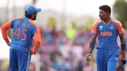 India's Hardik Pandya (right) and Rohit Sharma in this frame. (Getty)