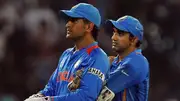 Former India skipper MS Dhoni (left) and star opener Gautam Gambhir in this frame. (Getty)