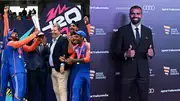 Rohit Sharma lifting T20 World Cup trophy and PR Sreejesh (getty)