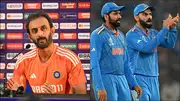 India's outgoing batting coach Vikram Rathour; Rohit Sharma and Virat Kohli during ODI World Cup 2023 (File Photo: Getty Images)