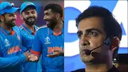 Rohit Sharma, Virat Kohli, Jasprit Bumrah celebrate a wicket; Gautam Gambhir at an event (File Photo)