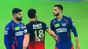 Virat Kohli and Naveen-ul-Haq during the incident (Screengrab: X)