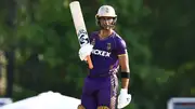 LA Knight Riders' Unmkukt Chand during the run chase against Seattle Orcas