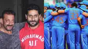 Sanjay Dutt, Abhishek Bachchan and Indian Cricket team