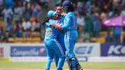 Shreyanka Patil celebrates a wicket with her teammates (File Photo: Getty Images)