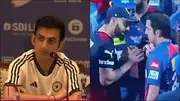 Gautam Gambhir during the press conference; Gambhir and Virat Kohli in heated conversation (Screengrab: X)