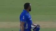 Kieron Pollard after the run chase against LA Knight Riders (Screengrab: X)