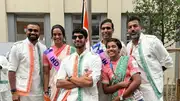 Indian Athletes at Paris Olympics 2024 opening ceremony. (SAI)