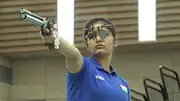 India's star shooter Manu Bhaker in this frame. (X)