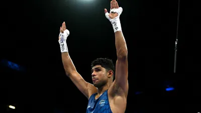 Paris Olympic, Boxing : निशांत देव ने ओलिंपिक डेब्यू में बरसाए जोरदार पंच, 3-2 से जीत दर्ज करके क्वार्टरफाइनल में बनाई जगह  - Paris Olympic Boxing Nishant Dev won first match and one step away from medal