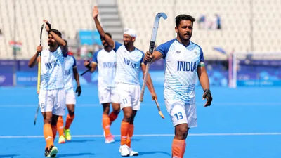 Paris Olympic, Hockey : 11 अंग्रेजों पर भारी पड़े 10 हिंदुस्तानी, भारत ने ब्रिटेन को शूटआउट में हराकर लगातार दूसरी बार सेमीफाइनल में की एंट्री - Paris Olympic Hockey team ikndia beat great britain with 10 players in penalty shoot out enters in to semifinal