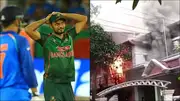 Bangladesh captain Mashrafe Mortaza reacts during T20 World Cup 2016; his house set on fire by protestors (Getty Images, Screengrab: Video footage)