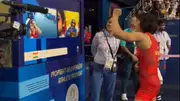 Vinesh Phogat talks to her mother on video call after reaching Paris Olympics final (Screengrab: X)