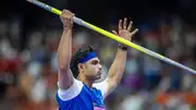 India's javelin superstar Neeraj Chopra in this frame. (Getty)