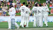 Michael Bracewell celebrates a wicket with his teammates against Sri Lanka (File Photo: Getty Images)