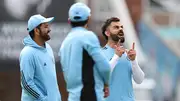 Rohit Sharma and Virat Kohli during a practice session (Getty Images)