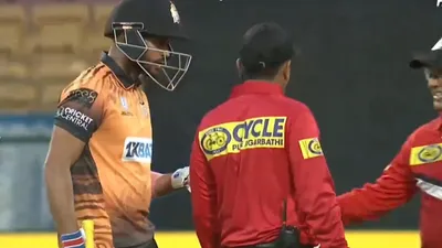 Manish Pandey lashes out at umpire for giving him out caught behind in Maharaja T20 Trophy; watch video