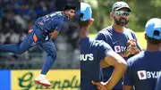 Mayank Yadav bowling in the IPL; Paras Mhambrey during a training session (File Photo: Getty Images)