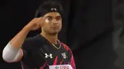 India's javelin superstar Neeraj Chopra in this frame. (X)