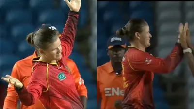 Trinbago Knight Riders' Australian recruit imitates Shah Rukh Khan's iconic pose after taking Aaliyah’s wicket against Royals; watch video