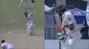 Babar Azam gets bowled in an attempt to play a cover drive (Screengrab: X)