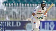 Shan Masood plays a shot on Day 2 of second Test against Bangladesh (Photo Courtesy: PCB)