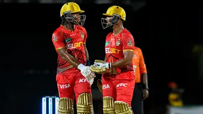 CPL 2024: Nicholas Pooran's ferocious 97, Keacy Carty's unbeaten 73 leads Knight Riders to commanding 44-run win over St Kitts and Nevis Patriots