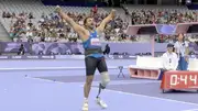 Sumit Antil celebrating his Paralympics record-breaking throw (Screengrab: X)