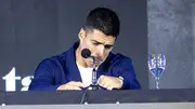 Uruguay's Luis Suarez at the press conference (Getty Images)