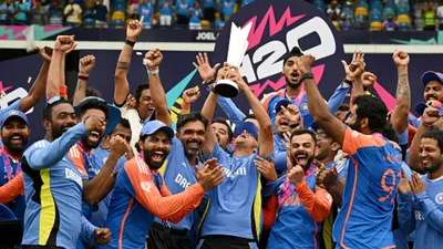 'मैं अपने बच्चों को पागलपन...', T20 वर्ल्ड कप 2024 जीत के बाद जोश से भरे सेलिब्रेशन का राहुल द्रविड़ ने अब बताया पूरा सच  - rahul dravid breaks silence on his celebration after won t20 world cup 2024 said my Kids Think I've Gone Mad